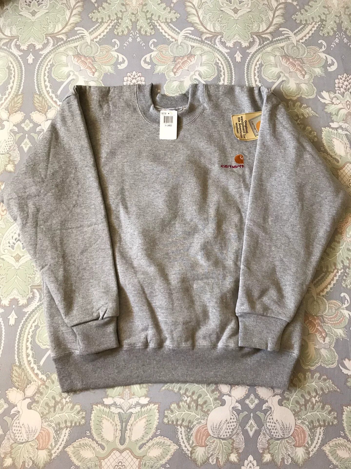 Carhartt 90s US Carhartt 78718 Gray XL Crewneck Size US XL / EU 56 / 4 - 1 Thumbnail