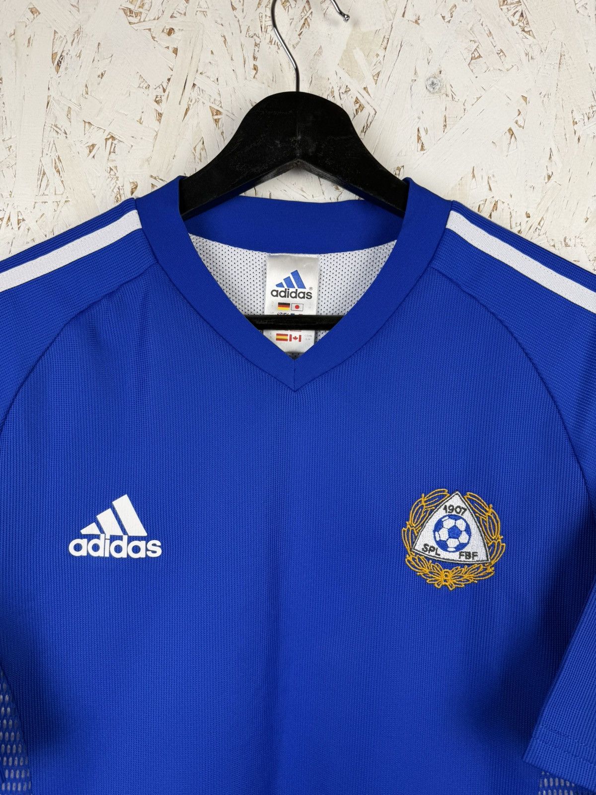 Adidas 00s Adidas Finland 2002 Away Kit World Cup Soccer Jersey S Size US S / EU 44-46 / 1 - 2 Thumbnail