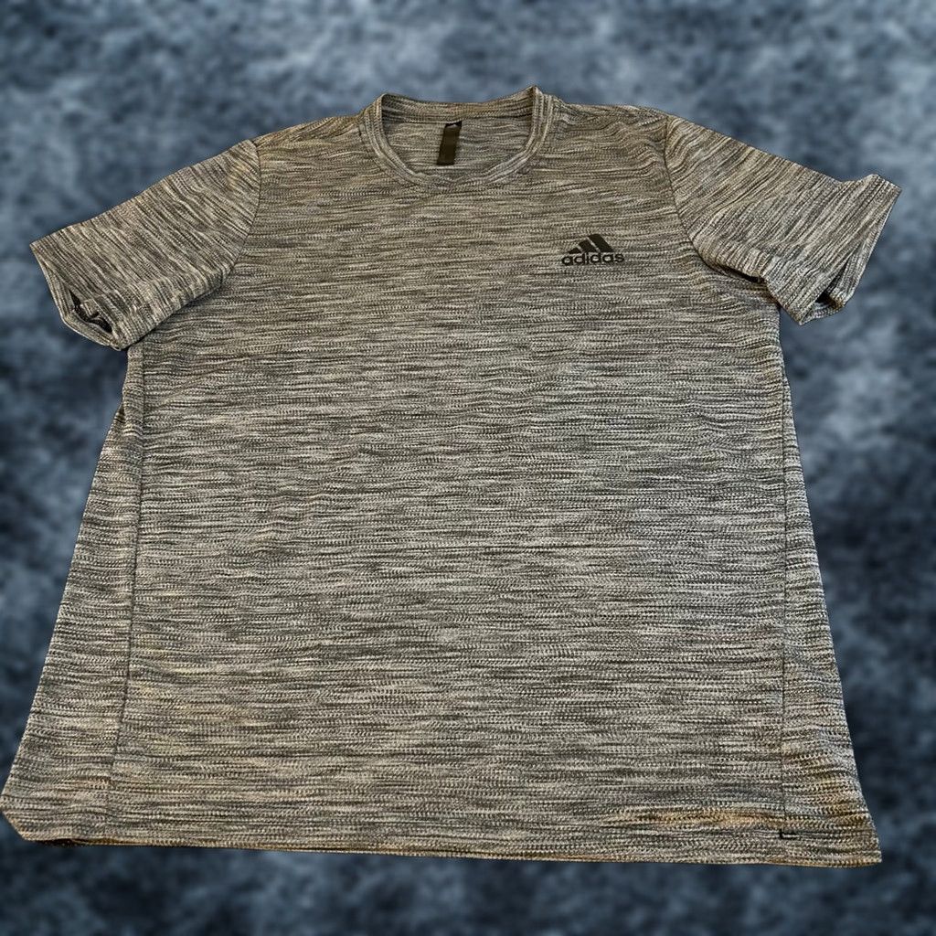 Adidas Adidas Performance T Shirt Mens Large Gray Space Dye Lightweight Athletic Shirt Mens Large Gray Space Dye Athletic Shirt Size US L / EU 52-54 / 3 - 1 Thumbnail