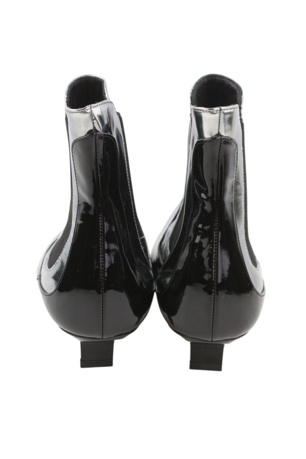 Emporio Armani EU37 Black Patent Leather Pointed Heel Shoes 85927 Size US 6 / IT 36 - 6 Thumbnail