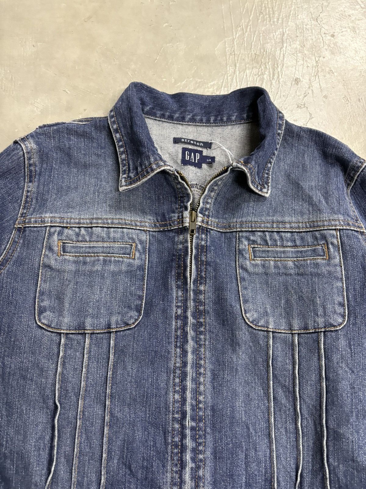 Japanese Brand Japanese Type 2 Zipped Trucker Denim Jacket Size US S / EU 44-46 / 1 - 2 Thumbnail