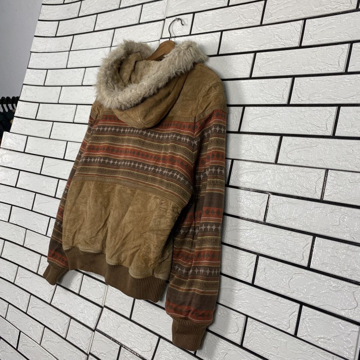 Issey Miyake Vintage Leather Jacket Navajo Design Parts Move Up Club Size US M / EU 48-50 / 2 - 11 Thumbnail