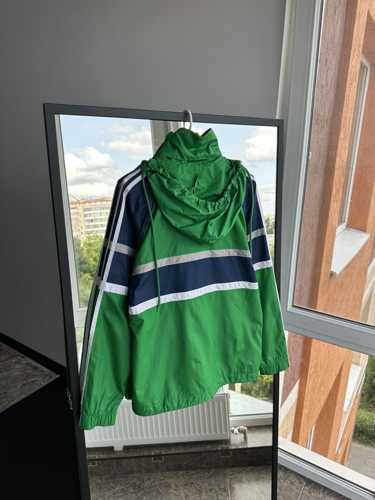 Adidas Vintage Adidas Firebird 00s Nylon Green Men's Jacket Sz S Size US S / EU 44-46 / 1 - 8 Thumbnail