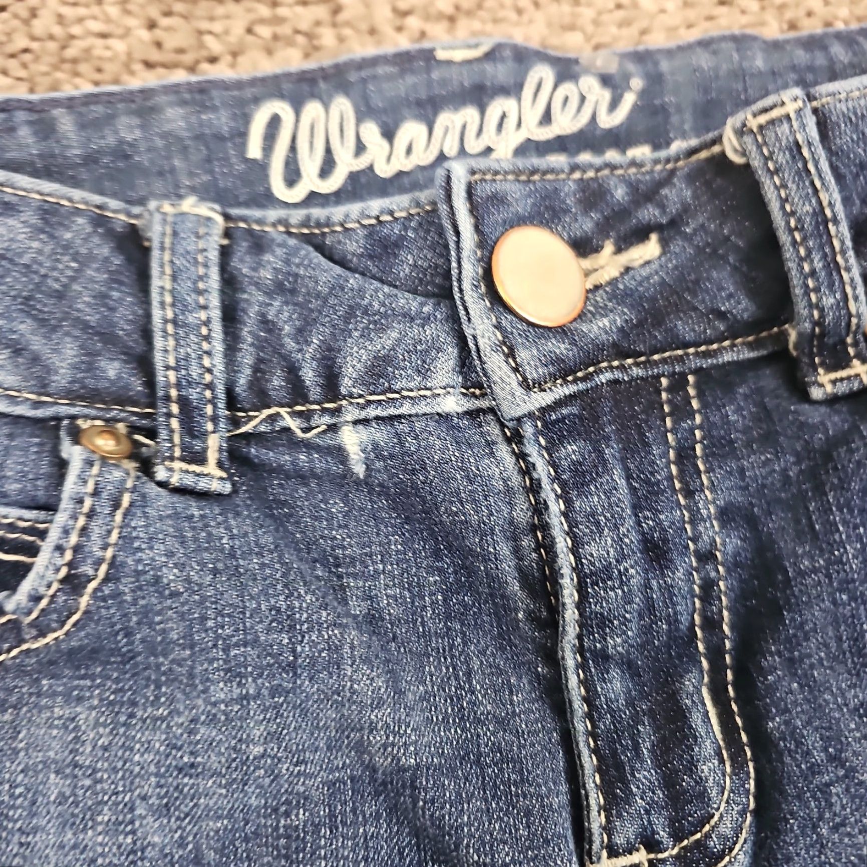 Wrangler Wrangler Jeans Womens 3 Bootcut Low Rise Dark Wash Western Stretch Denim 24x31 Size 26" / US 2 / IT 38 - 5 Thumbnail