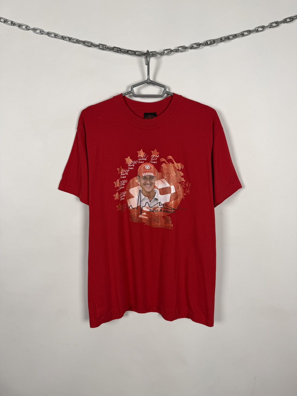 Formula 1 Michael Schumacher Pulse Passion F1 Time Champion Racing Tee Size US L / EU 52-54 / 3 - 1 Thumbnail