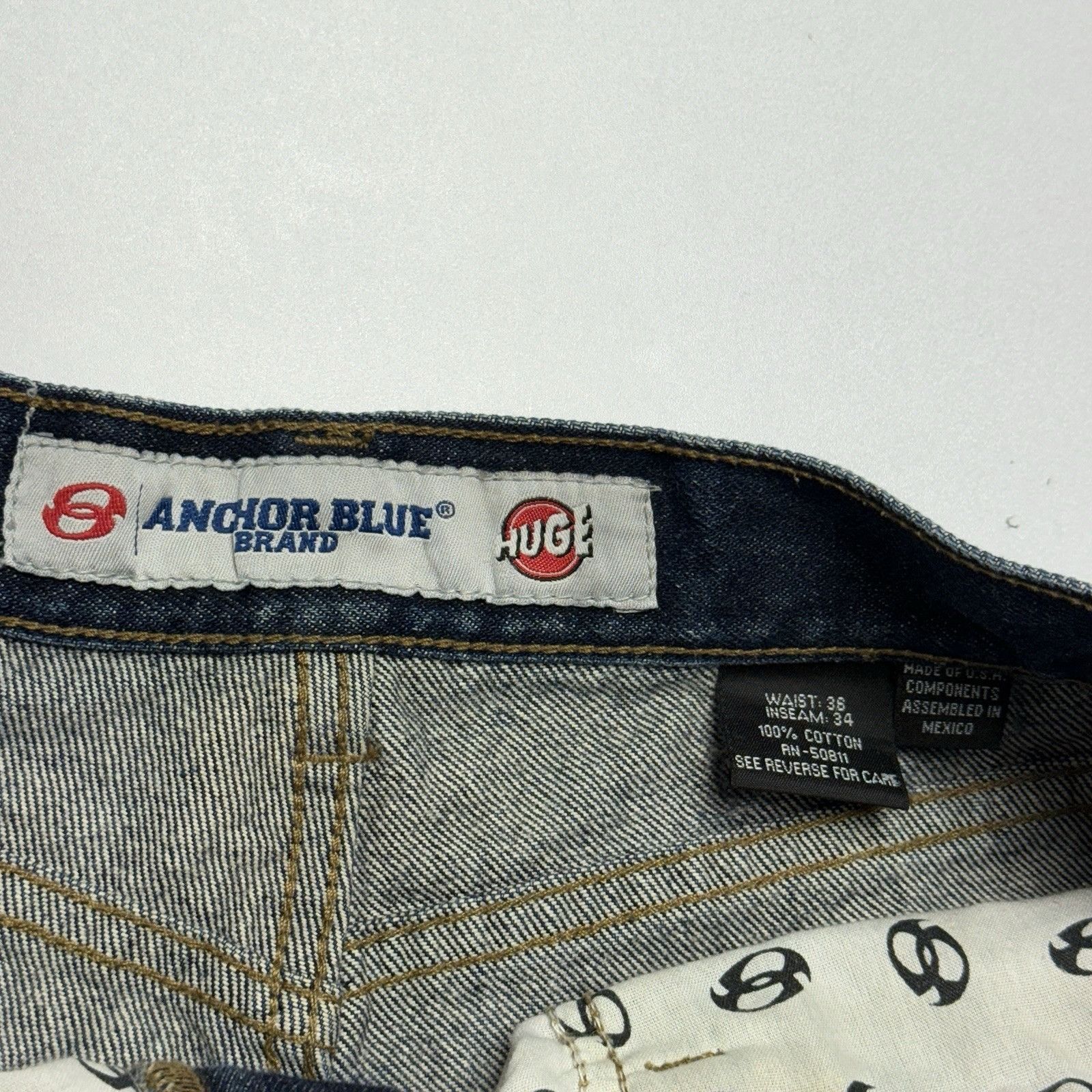 Anchor Blue Vintage Anchor Blue Huge Baggy Jean Shorts Mens 36 (32x15) Size US 36 / EU 52 - 7 Thumbnail