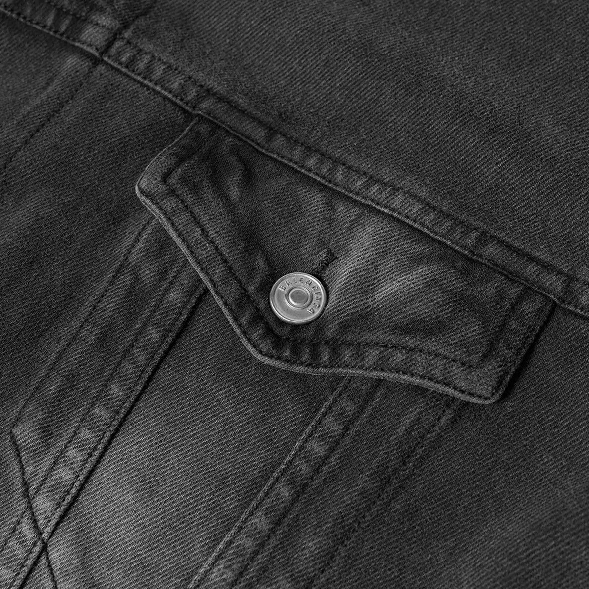 Balenciaga FW21 Denim Jersey Jacket Trucker Trompe L’oeil Size US M / EU 48-50 / 2 - 6 Thumbnail