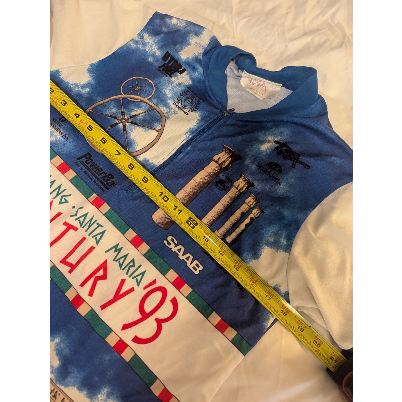Toga Vtg Toga Solvang Century Santa Maria 1993 Cycling Jersey Med Size US M / EU 48-50 / 2 - 6 Thumbnail