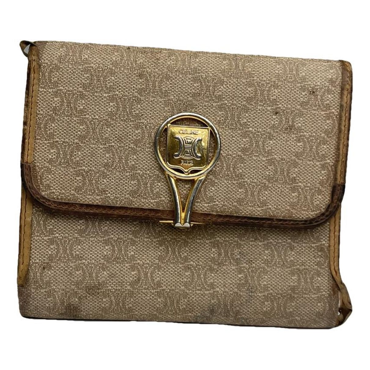 Celine Triomphe Beige Leather Wallet Size ONE SIZE - 1 Thumbnail