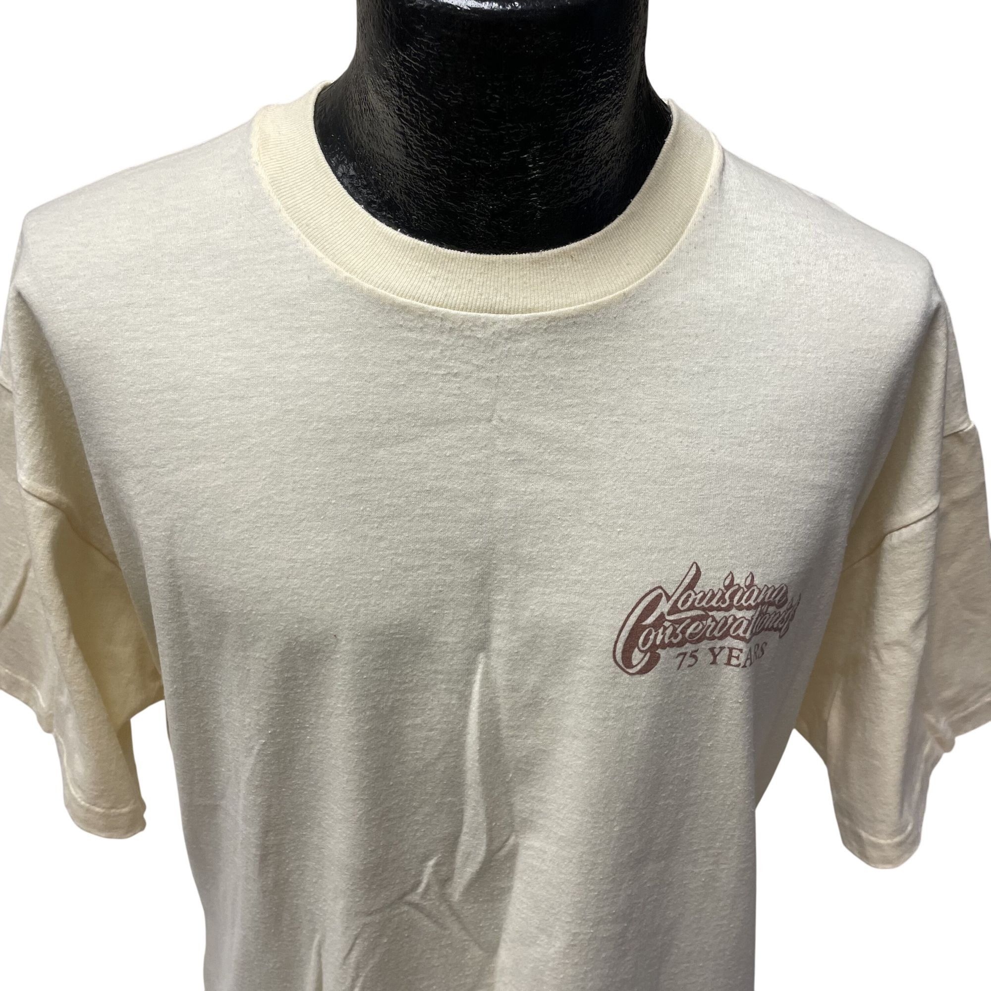 Hanes Vtg Hanes LOUISIANA CONSERVATIONIST Window To The Outdoors Size US XL / EU 56 / 4 - 11 Thumbnail