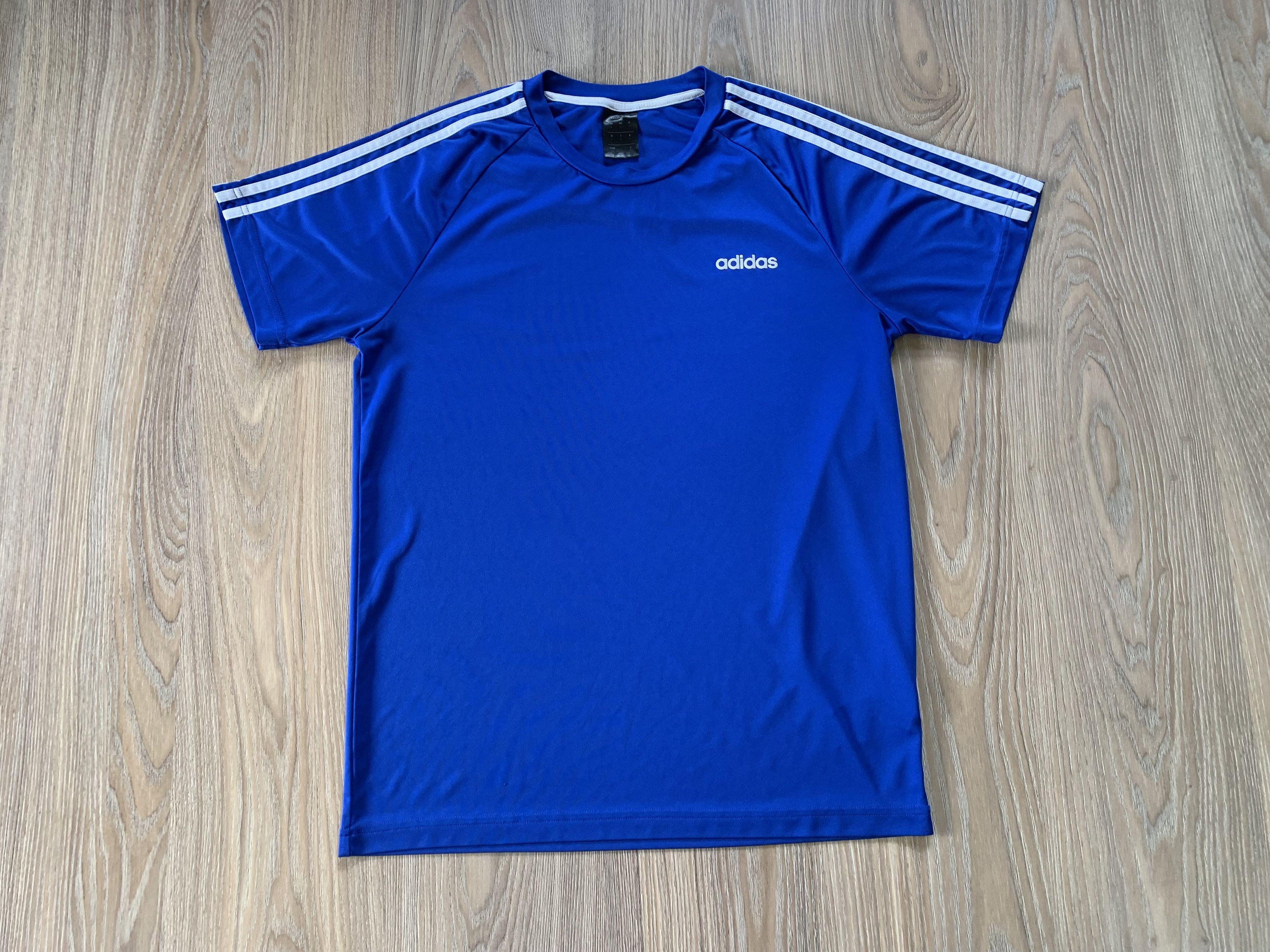 Adidas Adidas ClimaLite Blue Sport Training T-Shirt Size US M / EU 48-50 / 2 - 2 Thumbnail