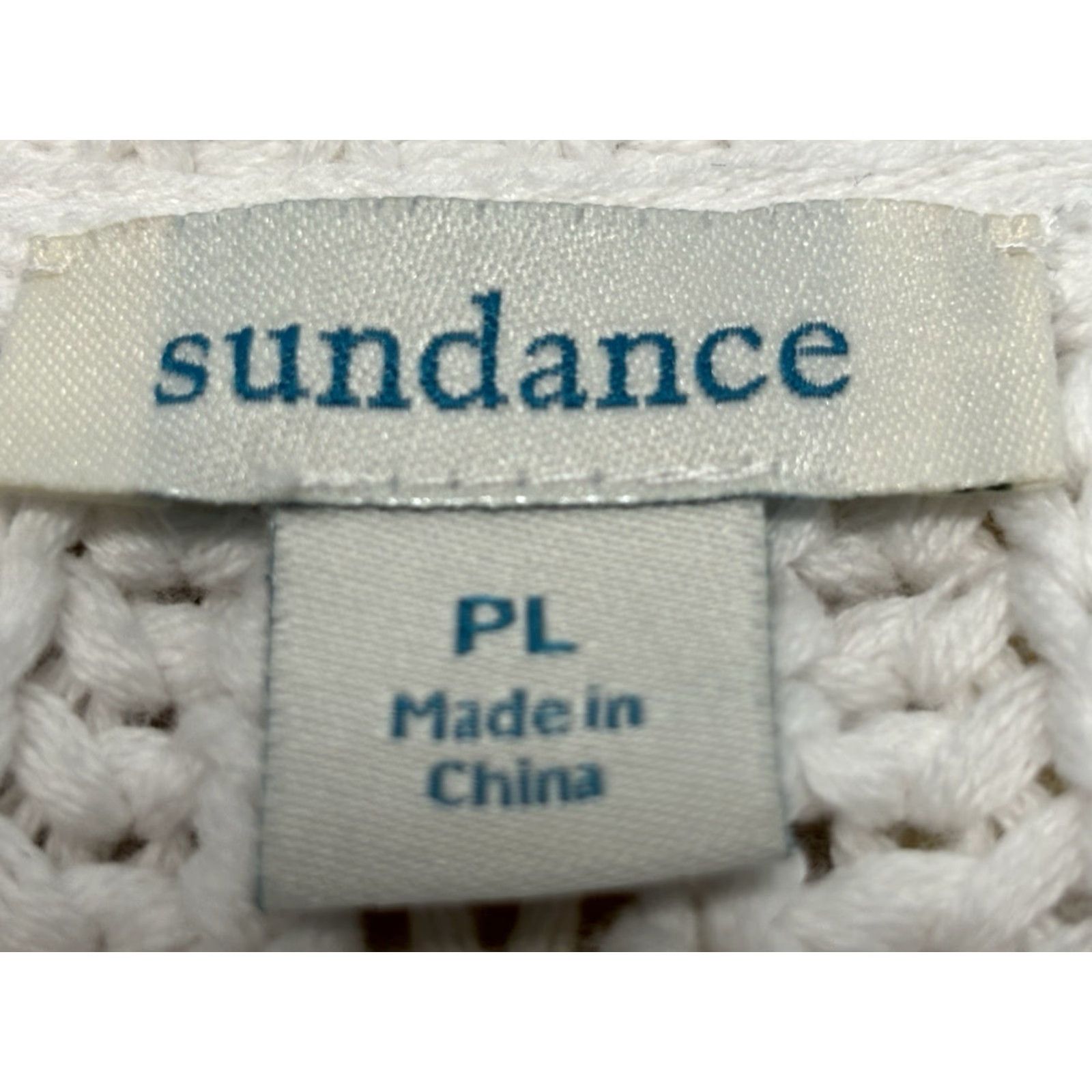 Vintage VINTAGE Sundance Cableknit Sweater Women’s PL White Vneck Fisherman Pullover Knit Cotton Coastal Preppy Classic Size L / US 10 / IT 46 - 6 Thumbnail