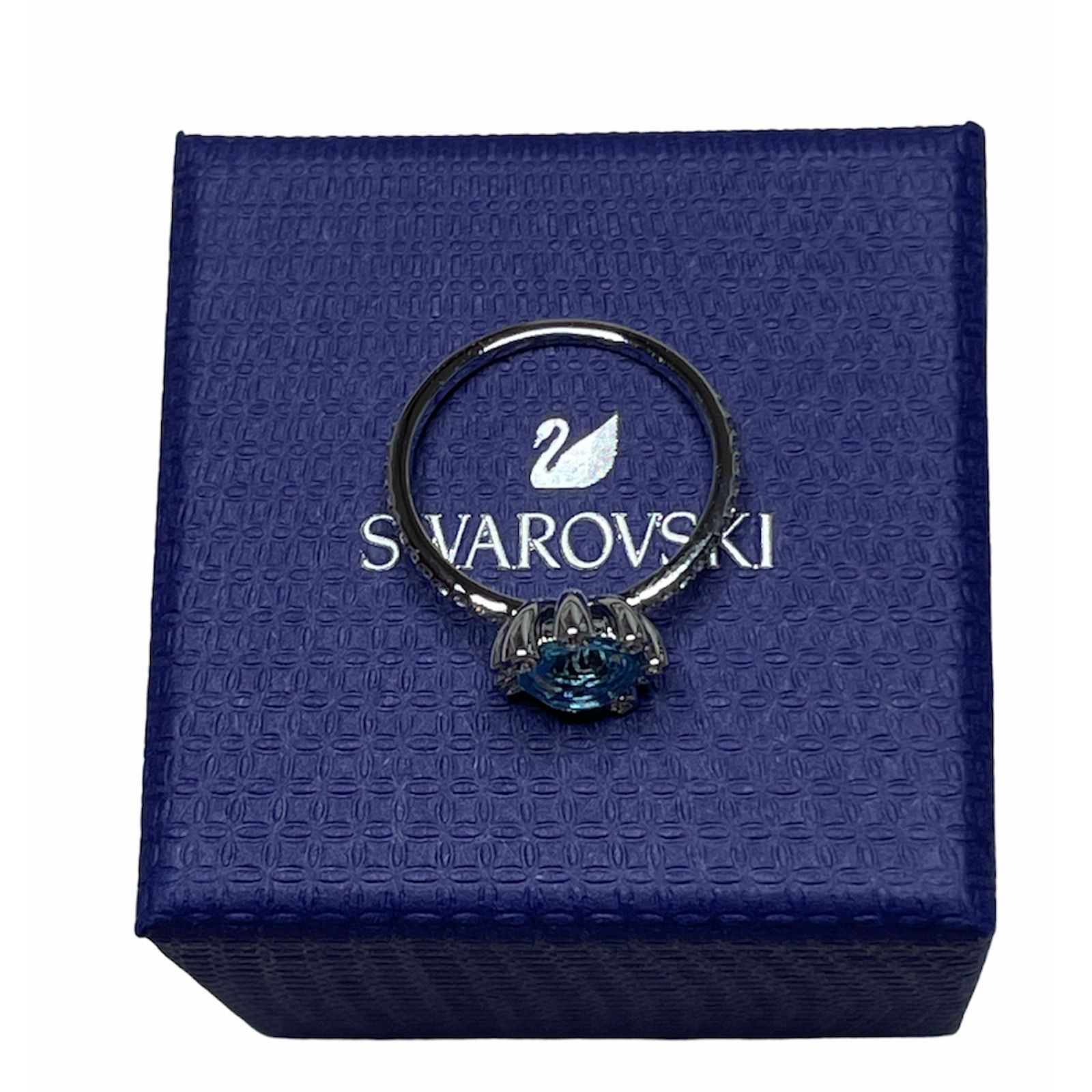 Swarovski Swarovski Olive Ring Aqua, Rhodium plated EUR 52 / USA 6 Size ONE SIZE - 5 Thumbnail