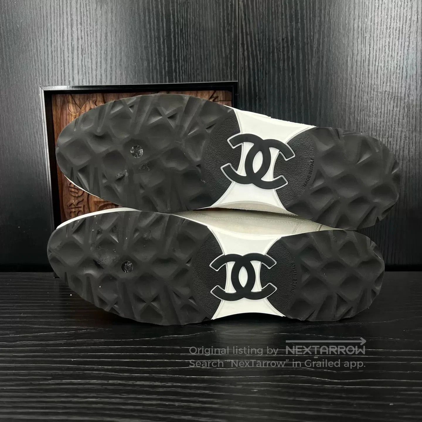Chanel White Low-Top Sneakers Size 9. Size US 9 / EU 42 - 6 Thumbnail