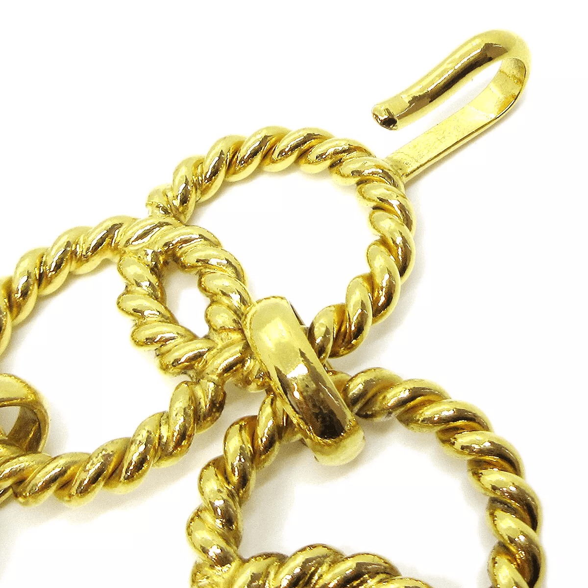 Chanel Authentic CHANEL CC Logos Charm Gold Chain Belt 23 Vintage Size ONE SIZE - 5 Thumbnail