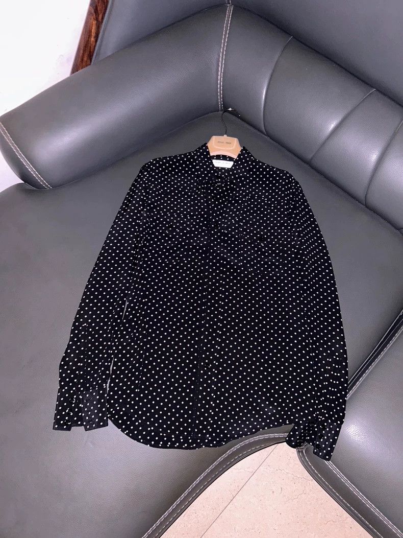 Yves Saint Laurent saint Laurent size 37 15SS Black and White Star Shirt 2503- Size US M / EU 48-50 / 2 - 1 Thumbnail