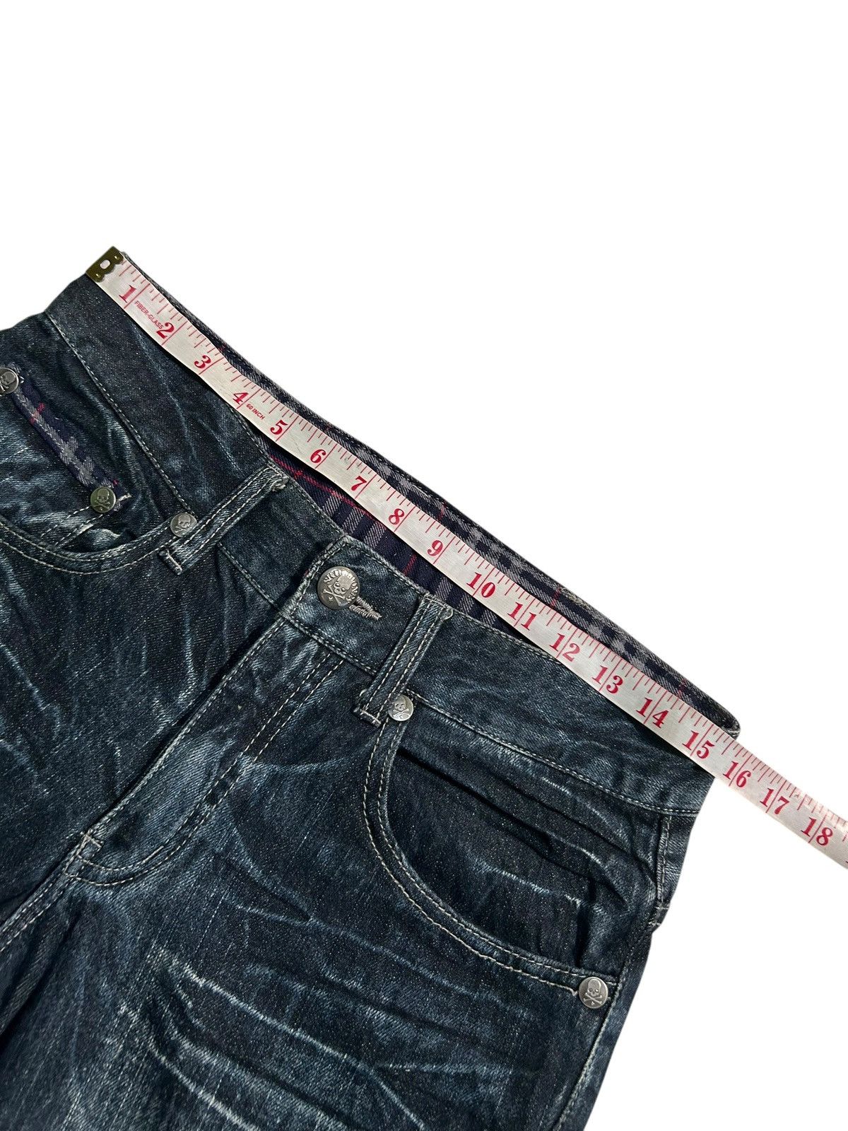 Japanese Brand × Kapital × Vintage Skull Bones wild Life Japanese Punk Denim Jeans Size US 31 - 12 Thumbnail