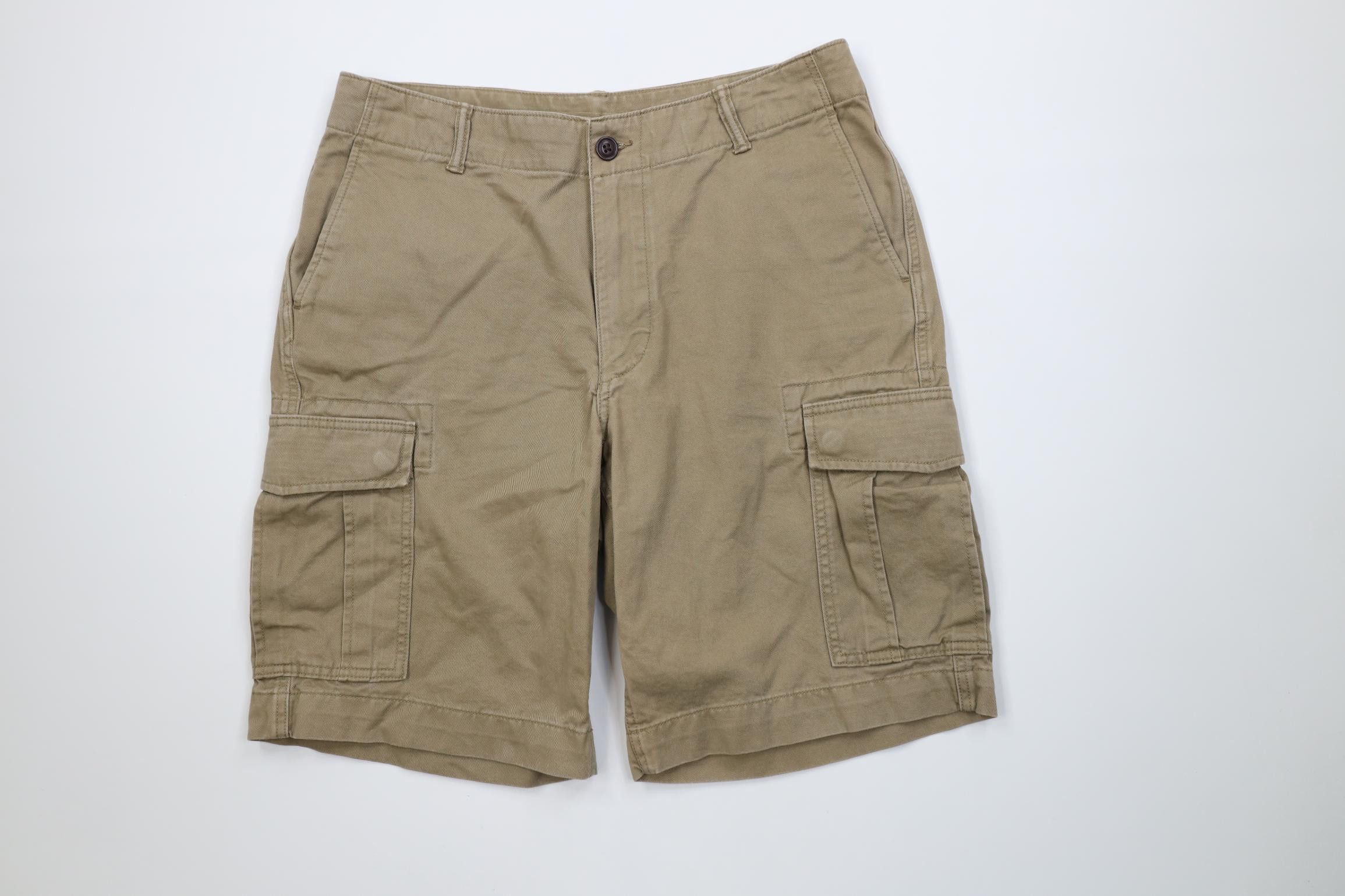 Lands' End Vintage 90s Y2K Lands End Heavyweight Surplus Cargo Shorts Size US 34 / EU 50 - 1 Thumbnail