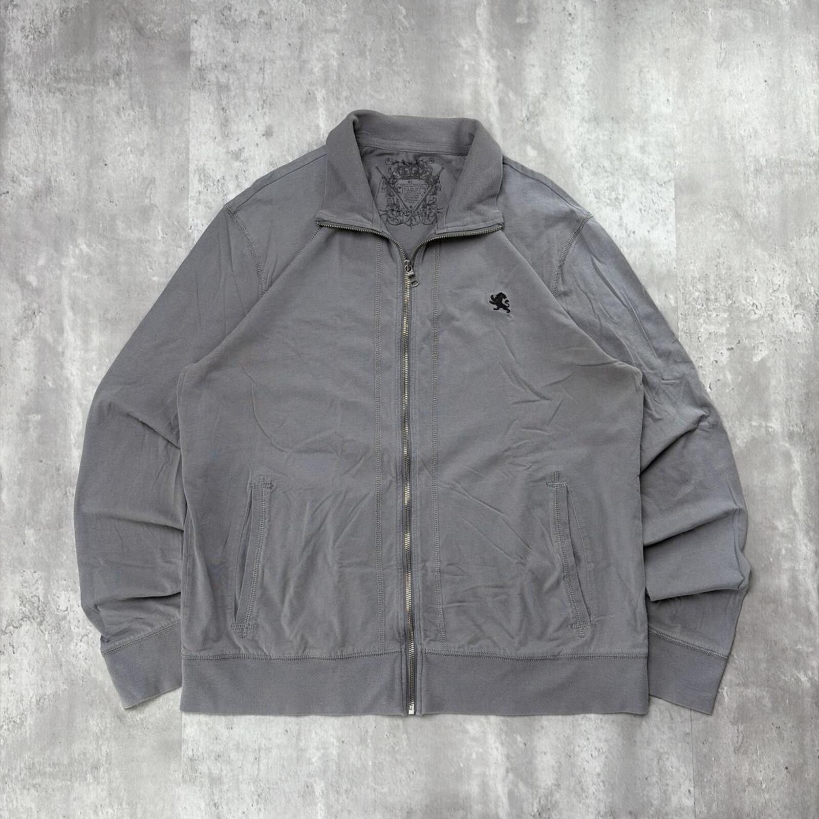 Express Y2K Grey Express Grunge Gothic Skater Zip Up Jacket Size US XL / EU 56 / 4 - 1 Thumbnail
