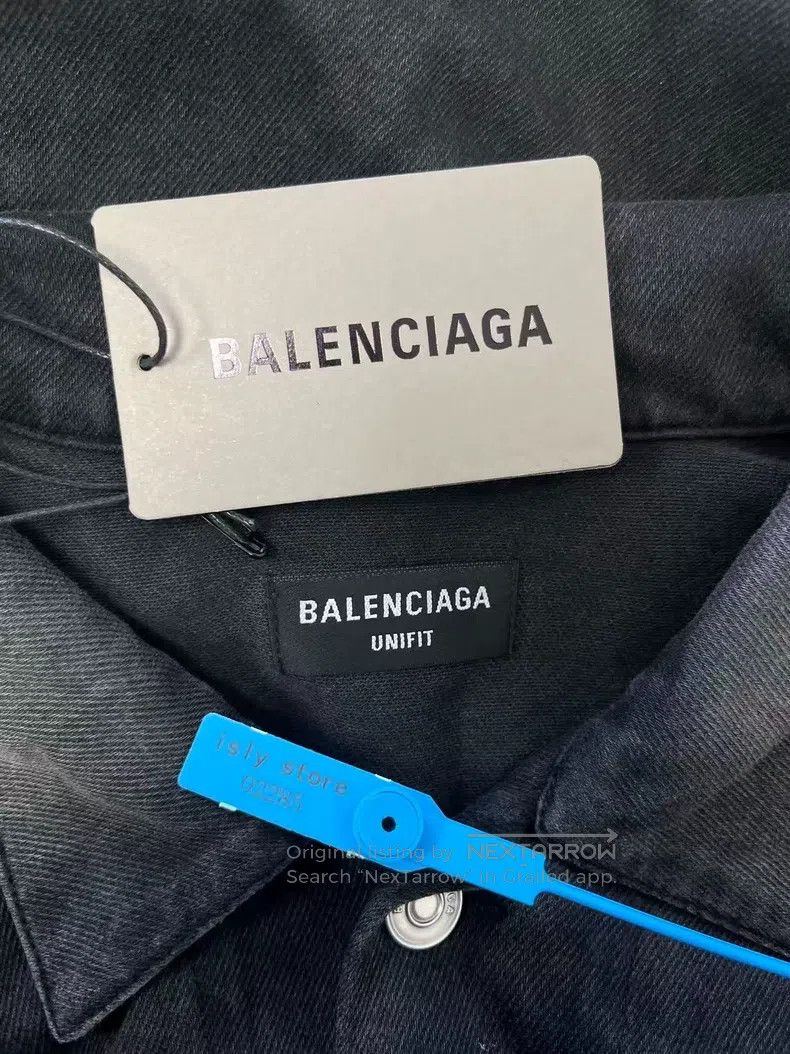 Balenciaga Balenciaga Gradient Single Breasted Casual Long Sleeve Den Size US XS / EU 42 / 0 - 4 Thumbnail
