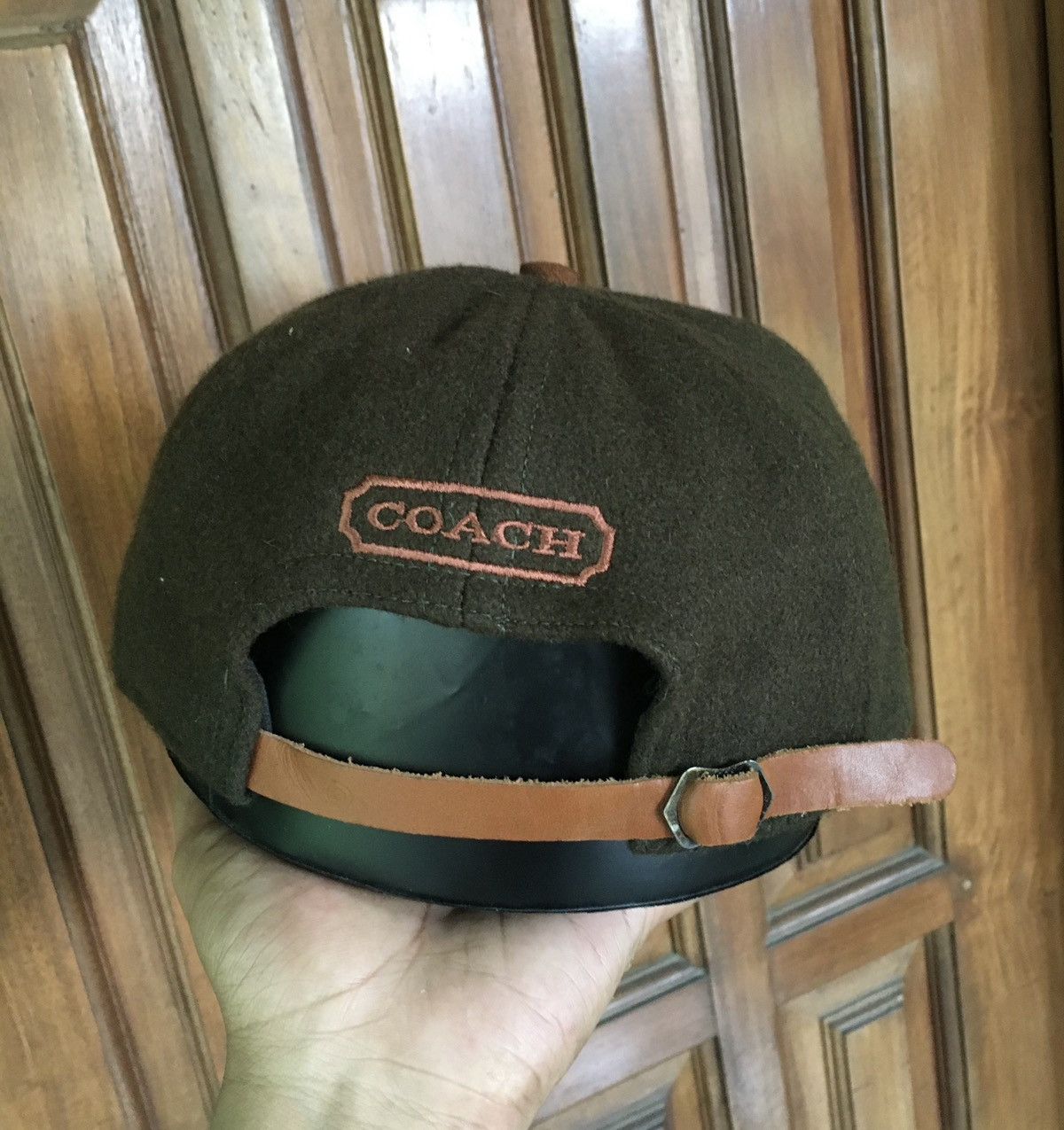 Coach Vintage Coach Wool Leather Caps Size ONE SIZE - 3 Thumbnail