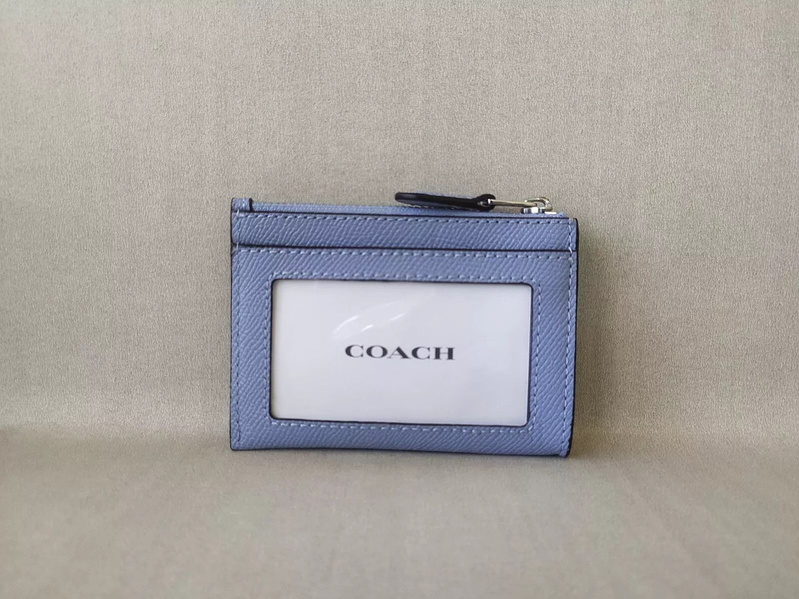 Coach Coach Mini Skinny ID zip CardCase cross grain leather T 9135 Size ONE SIZE - 6 Thumbnail