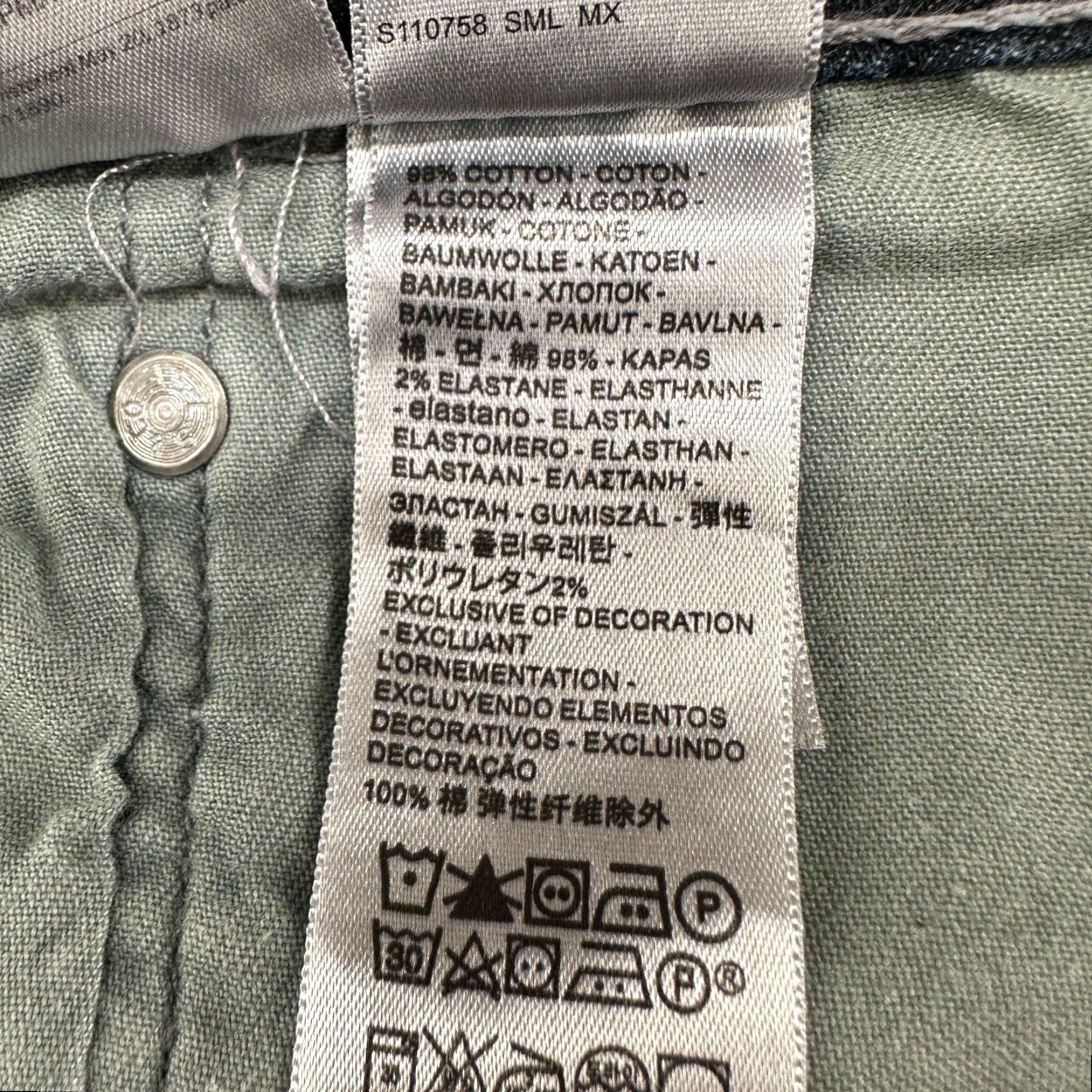 Levi's Levi's 559 Jeans Mens 33x32 Blue Dark Wash Relaxed Straight Fit Denim 5-Pocket Logo Size US 33 - 5 Thumbnail