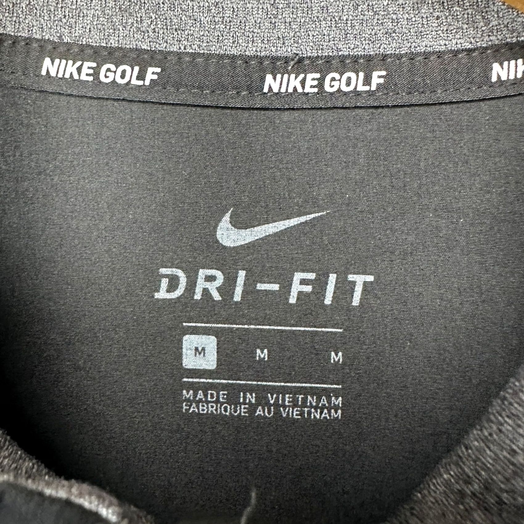 Nike Nike Dri-FIT Mens Pullover Shirt 1/4 Zip Colorblock Grey Black Long Sleeve Mock Neck Athletic Sport Casual Shirt Size US M / EU 48-50 / 2 - 5 Thumbnail