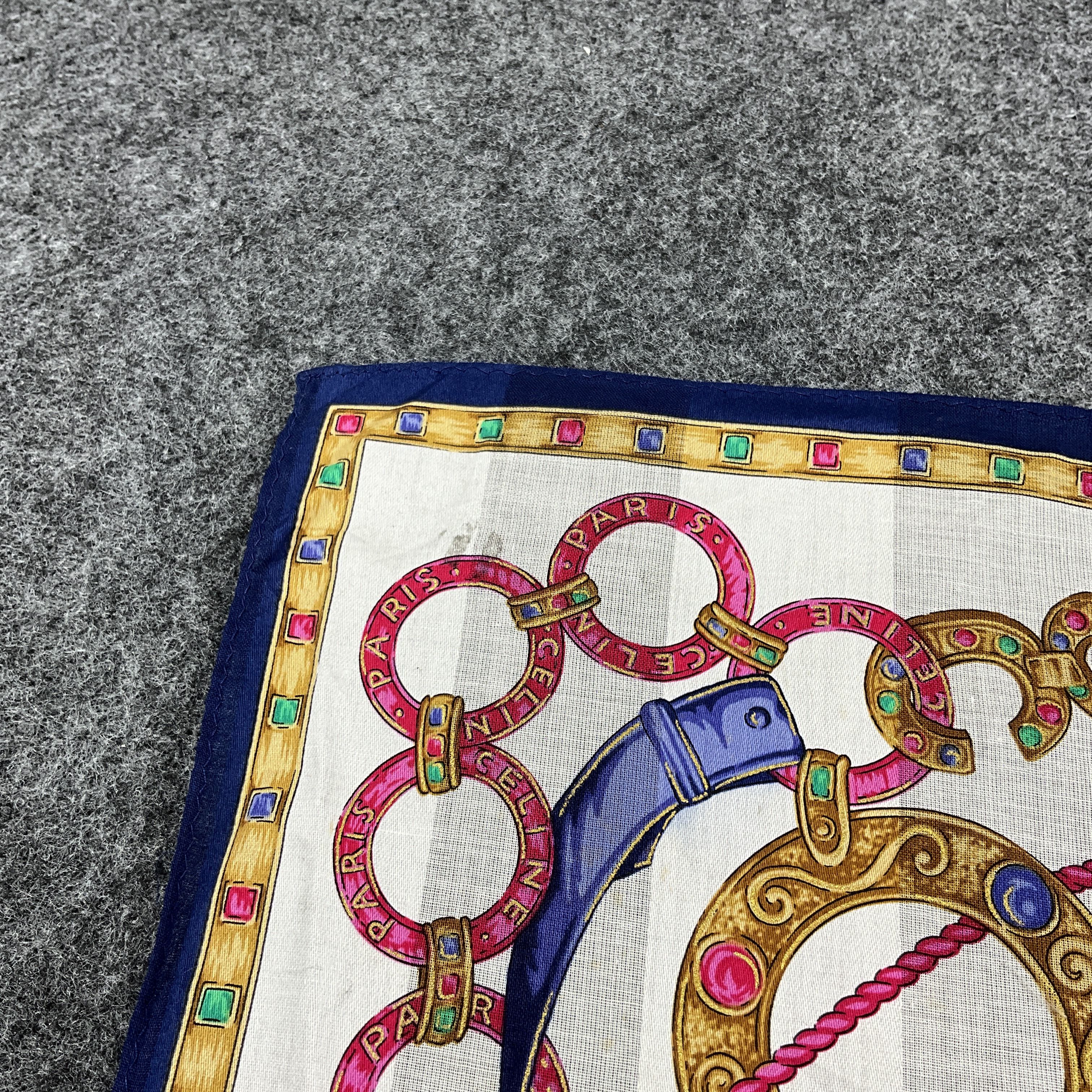 Vintage Celine Handkerchief / Bandana / Neckerchief B072 Size ONE SIZE - 9 Thumbnail