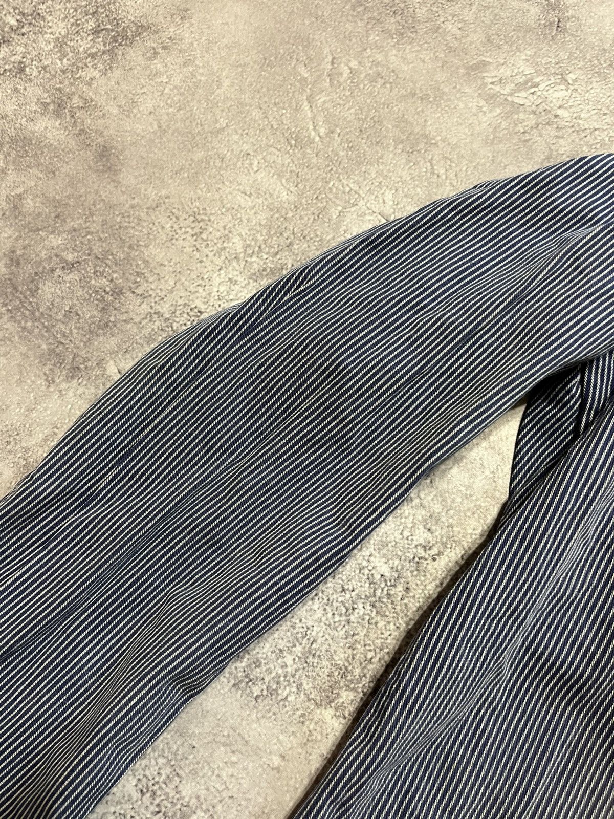Vintage Vintage PEBO Hickory Stripe French Workwear Chore Jacket Size US L / EU 52-54 / 3 - 5 Thumbnail