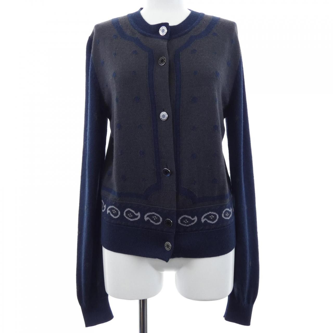 Hermes Hermes Hermes HARNAIS DE COUR silk cashmere cardigan Textile Tops DUTY FREE for USA Size ONE SIZE - 1 Thumbnail