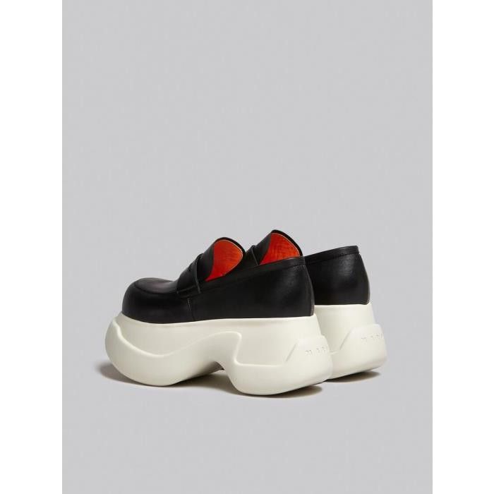 Marni o1w1db10125 23 Chunky Moccasin in Black Size US 10 / IT 40 - 3 Thumbnail