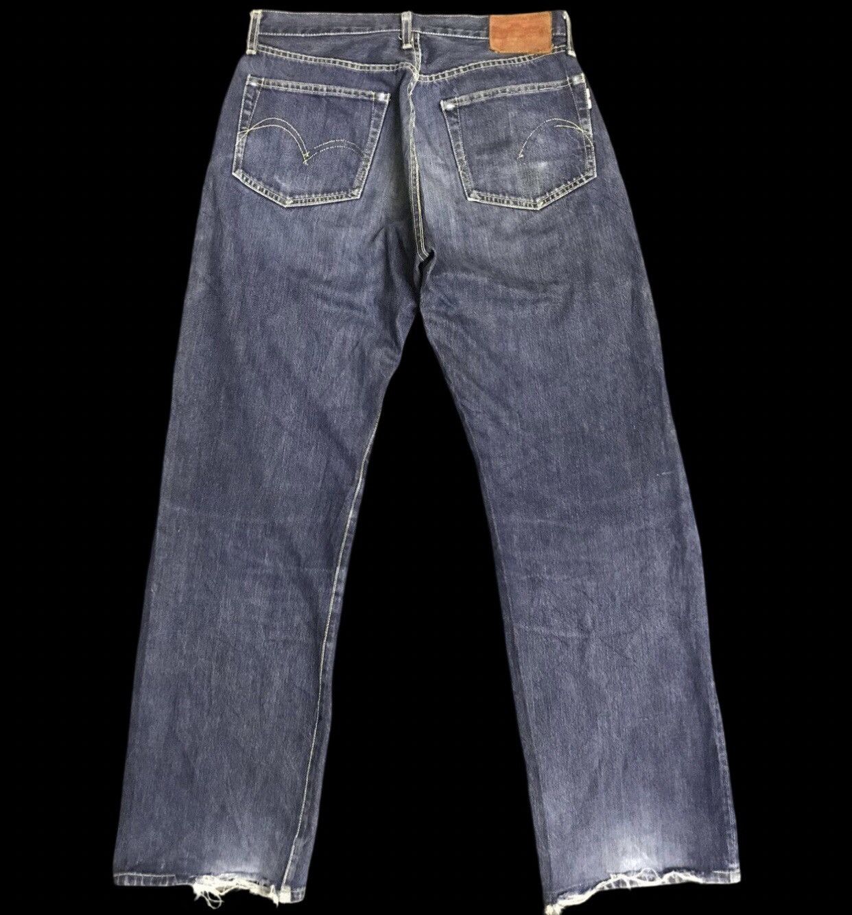 Japanese Brand D154 STUDIO D Artisan Double Line Selvedge Jeans Size US 31 - 2 Thumbnail