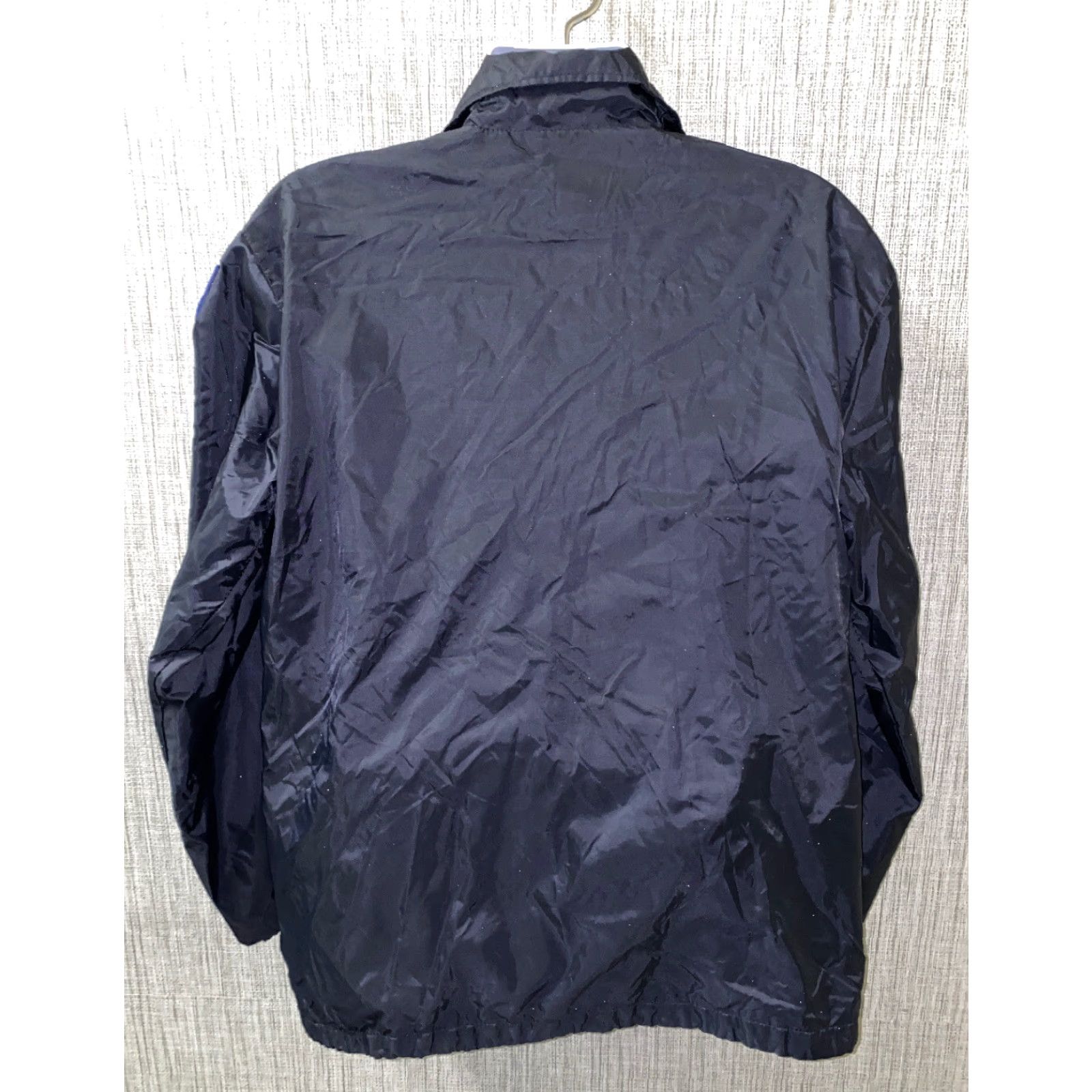 Vintage National Patrol Jacket Mens L Navy Blue Nylon Snap Button Coat Size US L / EU 52-54 / 3 - 5 Thumbnail