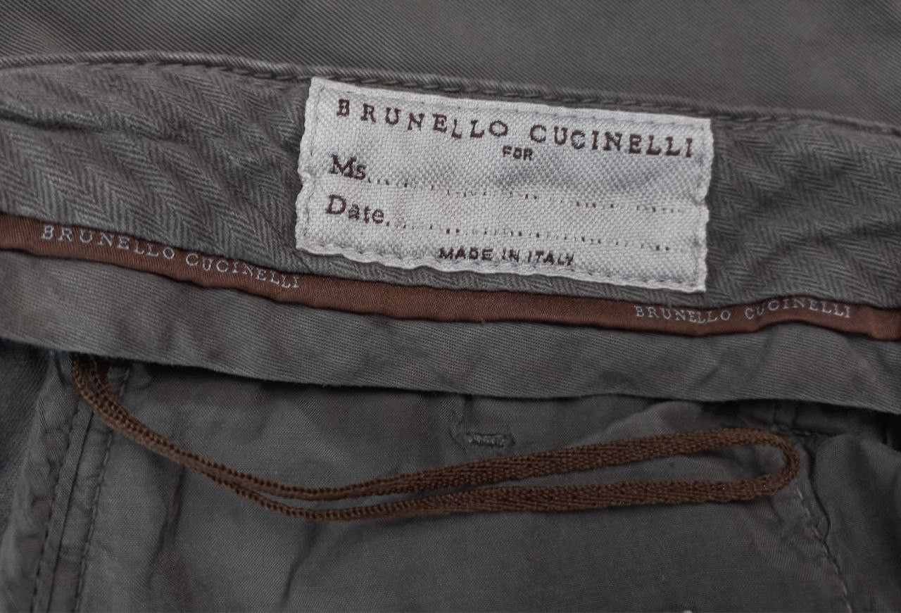 Brunello Cucinelli Rare Brunello Cucinelli Cotton Itali Pants Size 32" / US 10 / IT 46 - 6 Thumbnail