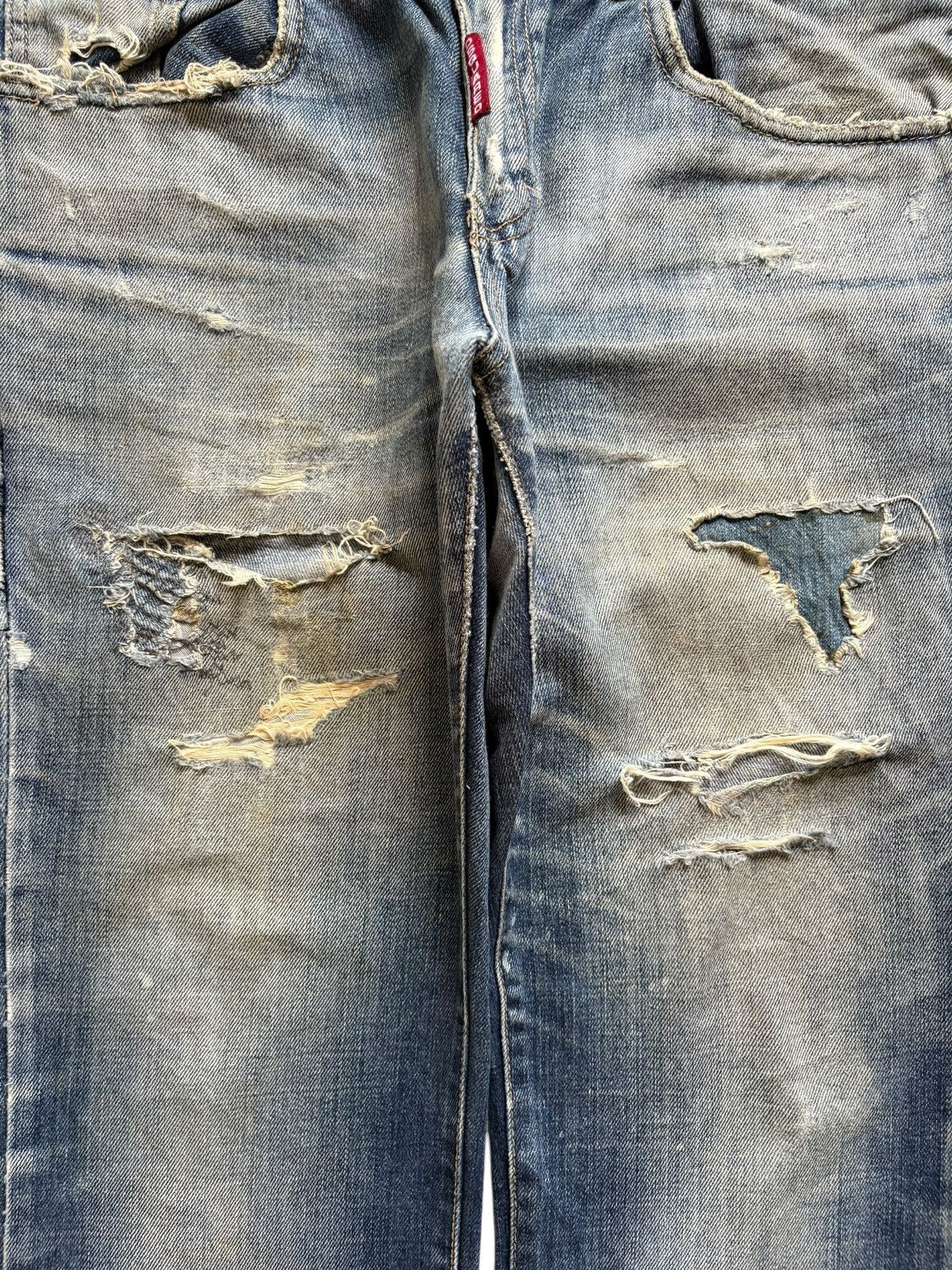 Dsquared2 Vintage Dsquared Mud Wash Distressed Loose Jeans Size US 33 - 5 Thumbnail