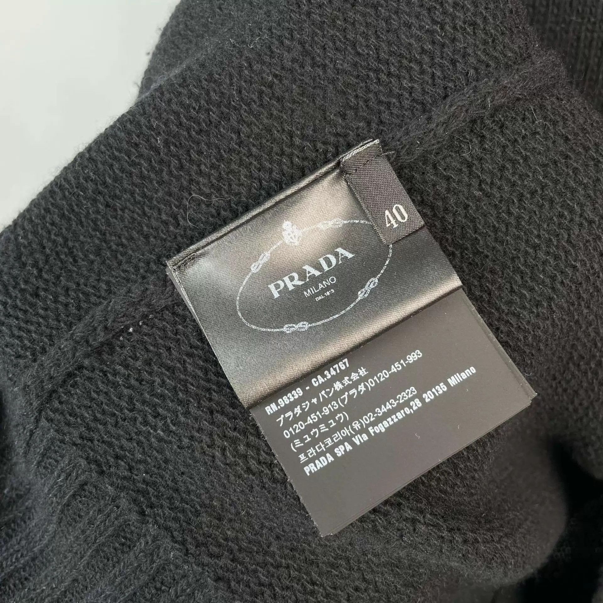 Prada Prada Black Sweater Size 40 98 New Size S / US 4 / IT 40 - 5 Thumbnail