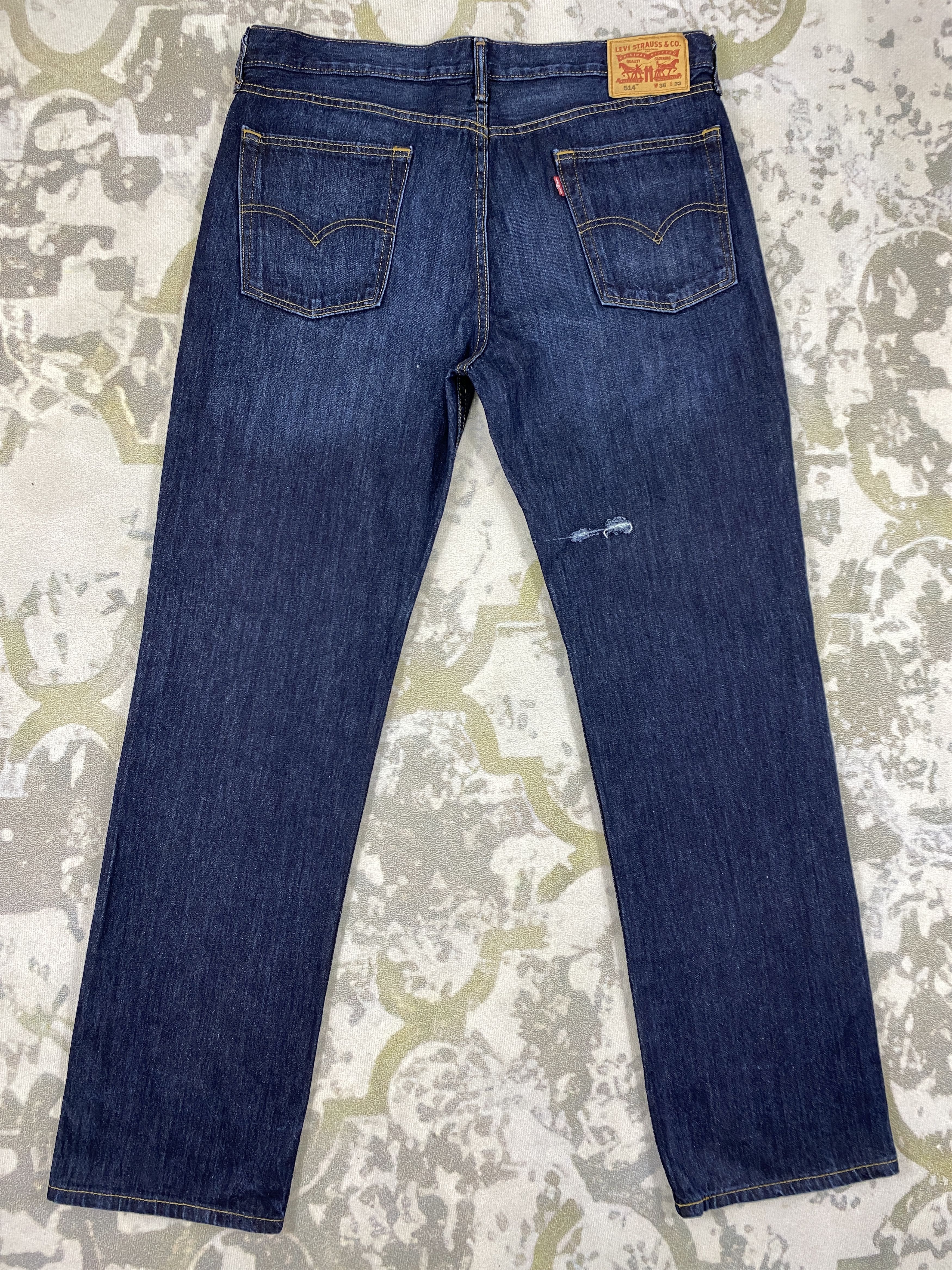 Levi's Vintage Levi's 514 Dark Blue 37 x 33.5 Denim -JN298 Size US 37 - 2 Thumbnail