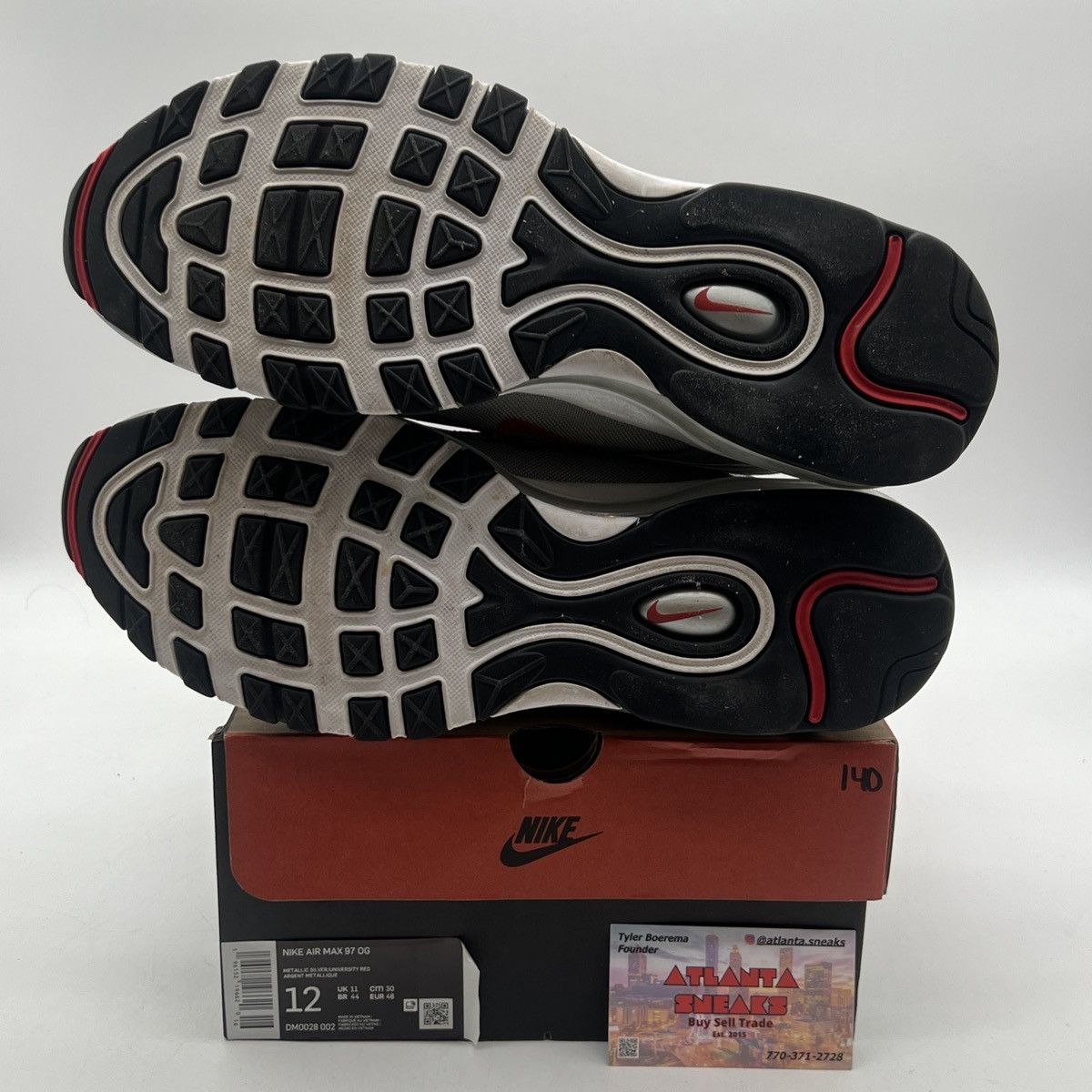 Nike Air max 97 silver bullet Size US 12 / EU 45 - 8 Thumbnail
