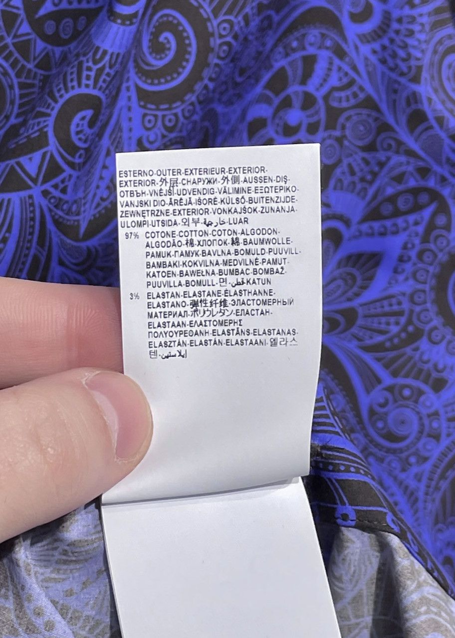 Versace Versace Blue Brown Paisley Patterns Cotton Shirt Size US L / EU 52-54 / 3 - 8 Thumbnail