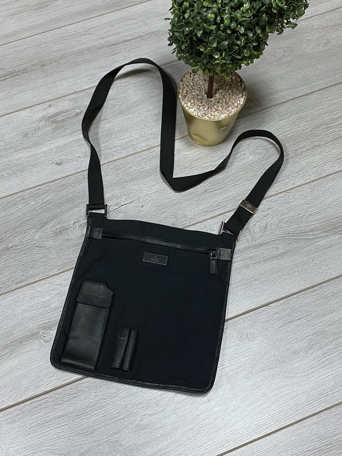 Gucci Gucci canvas leather crossbody shoulder bag Size ONE SIZE - 1 Thumbnail