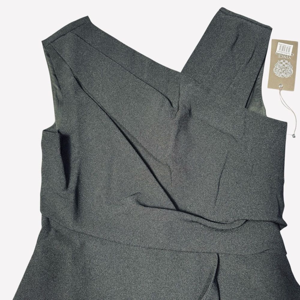 Vince Camuto NWT New $168 Vince Camuto Black Ruched Asymmetric Laguna Cr Size M / US 6-8 / IT 42-44 - 3 Thumbnail