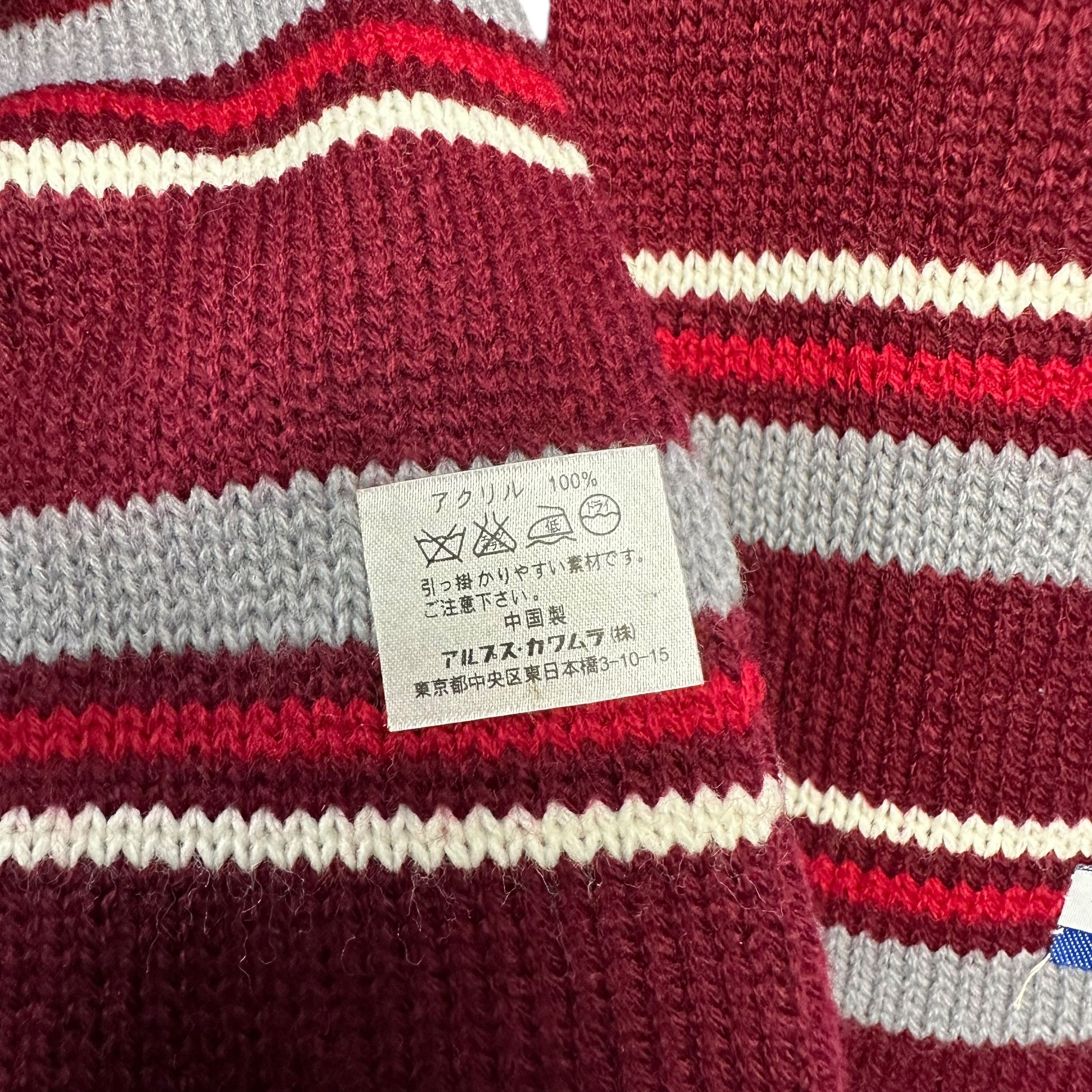 Champion Vintage CHAMPION Striped Muffler Scarf Neckwear #A76-1830 Size ONE SIZE - 4 Thumbnail