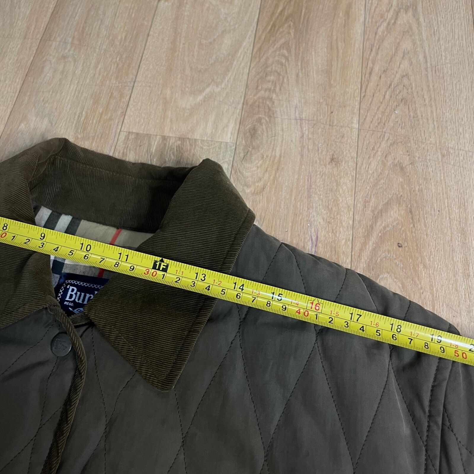 Burberry VINTAGE Burberry Quilted Jacket Nova check Diamond corduroy Size L / US 10 / IT 46 - 21 Thumbnail