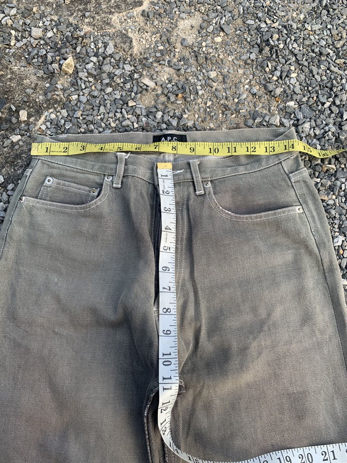 A.P.C. A.P.C SELVEDGE SUNFADED RUSTY DISTRESSED DENIM Size US 29 - 21 Thumbnail