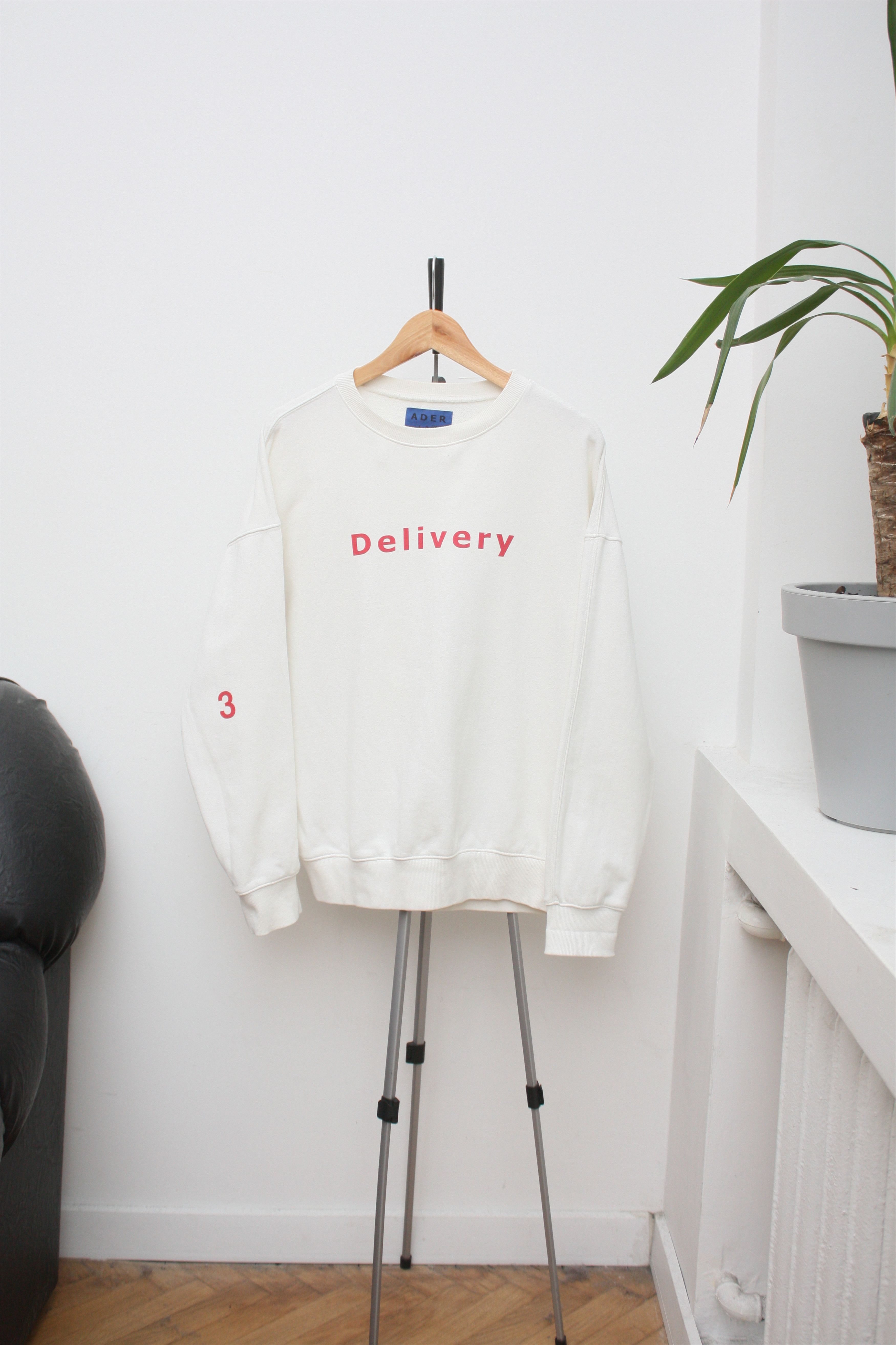 Ader Error Ader Error Delivery 3 White Sweatshirt Size US M / EU 48-50 / 2 - 2 Thumbnail