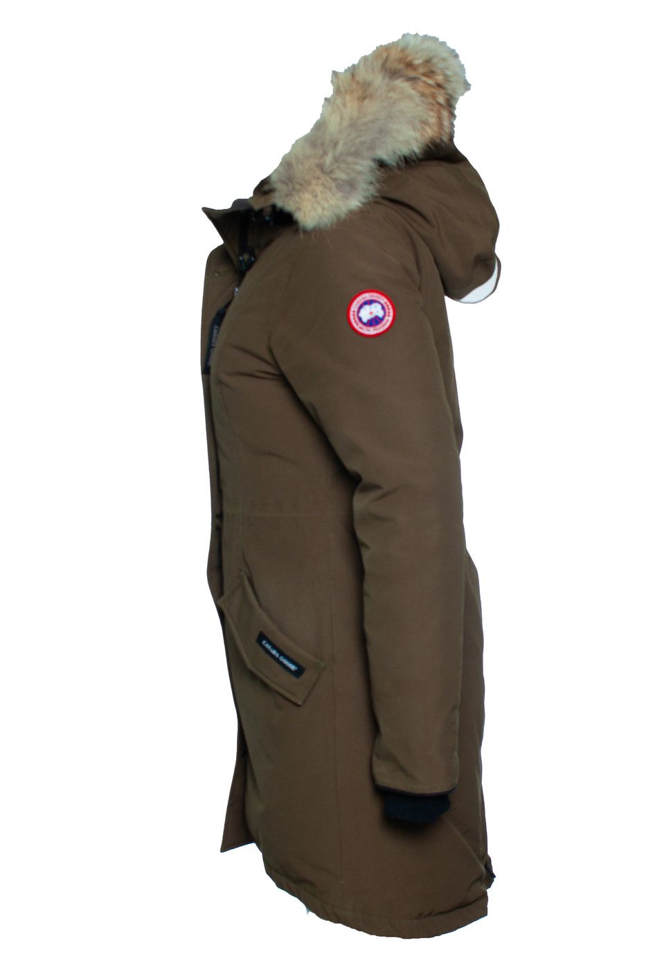 Canada Goose Canada Goose, Green nylon parka with fur hood Size S / US 4 / IT 40 - 4 Thumbnail
