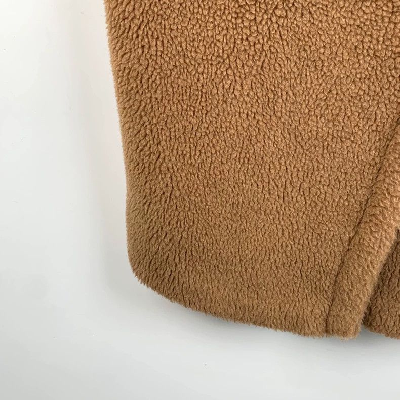 Max Mara Max Mara Teddy brown teddy camel-fleece lapel double-breas Size S / US 4 / IT 40 - 5 Thumbnail