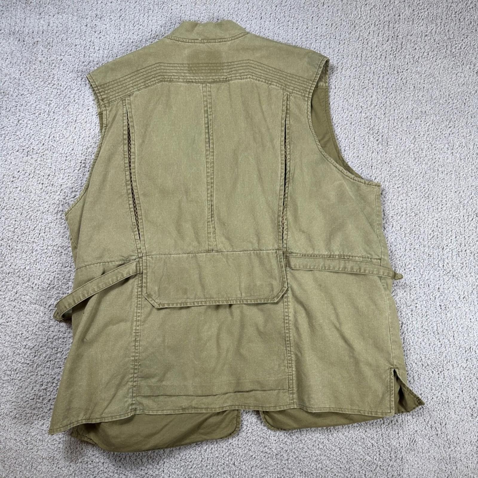 Eddie Bauer Eddie Bauer Utility Vest Mens XL Fishing Hunting Khaki Tan Size US XL / EU 56 / 4 - 4 Thumbnail