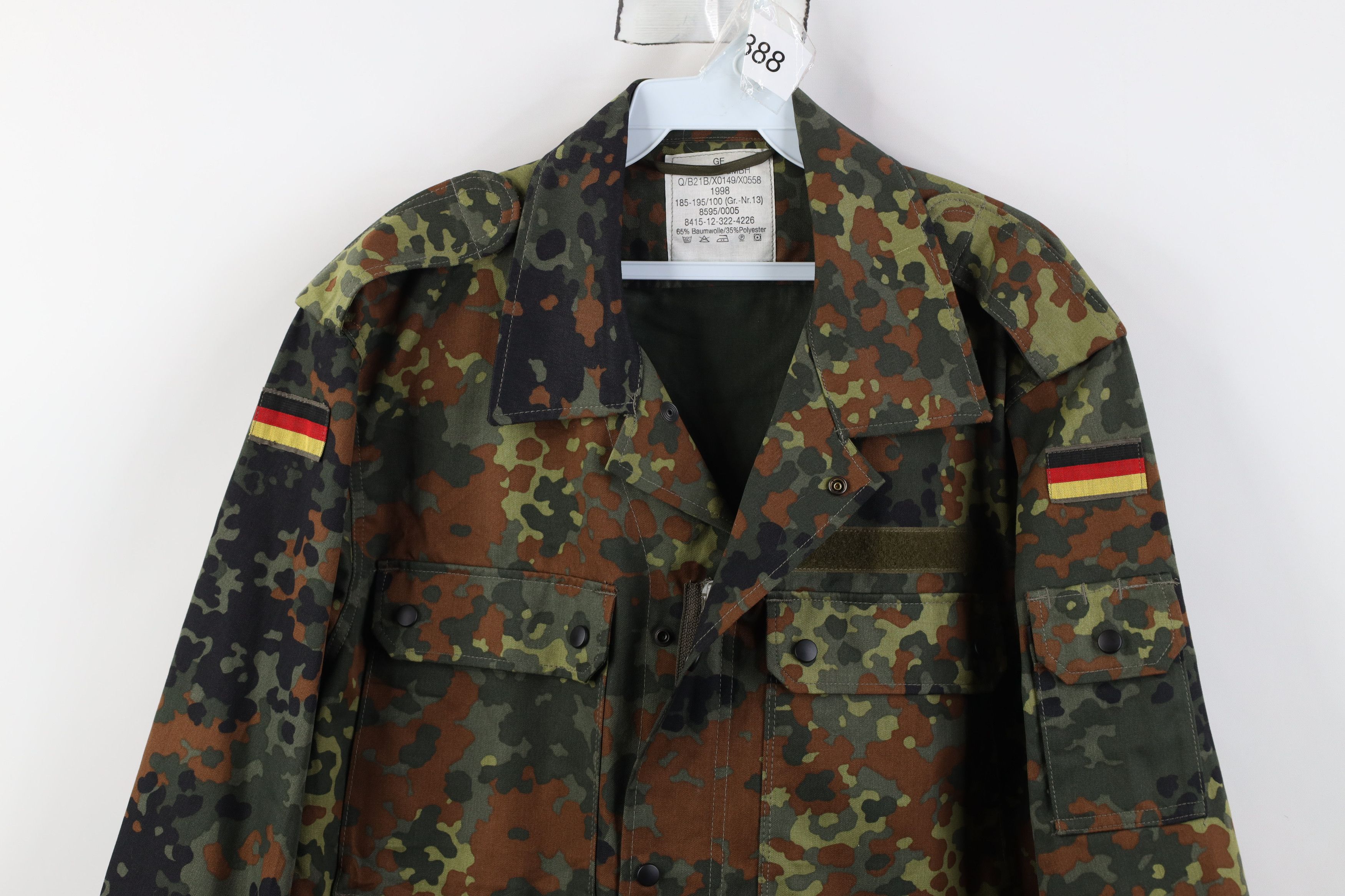 Vintage Vintage 90s German Military Camouflage Field Combat Jacket Size US L / EU 52-54 / 3 - 2 Thumbnail